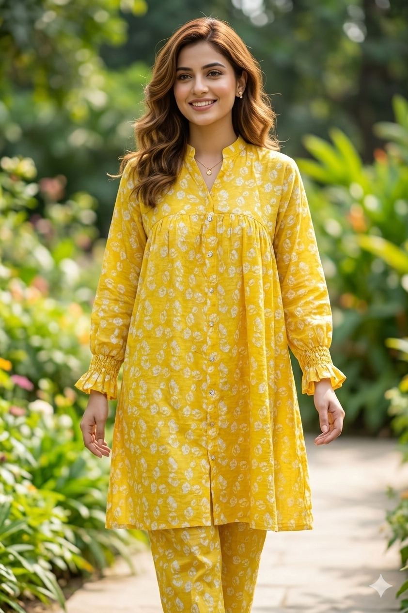 Lawn short shirt