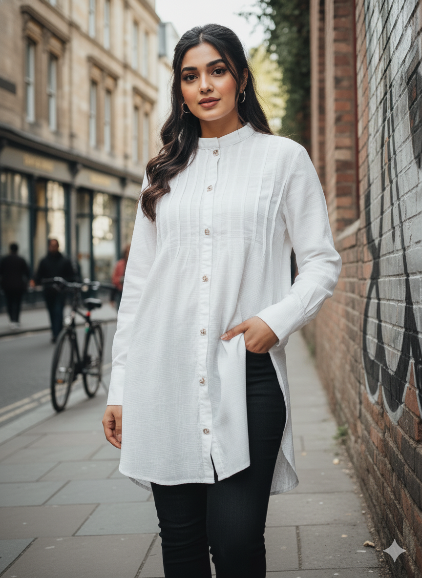 Stylish white top for women
