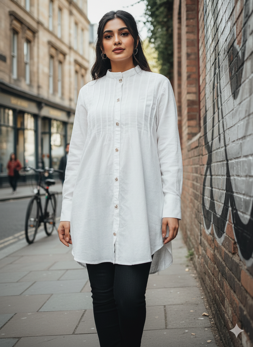 Stylish white top for women