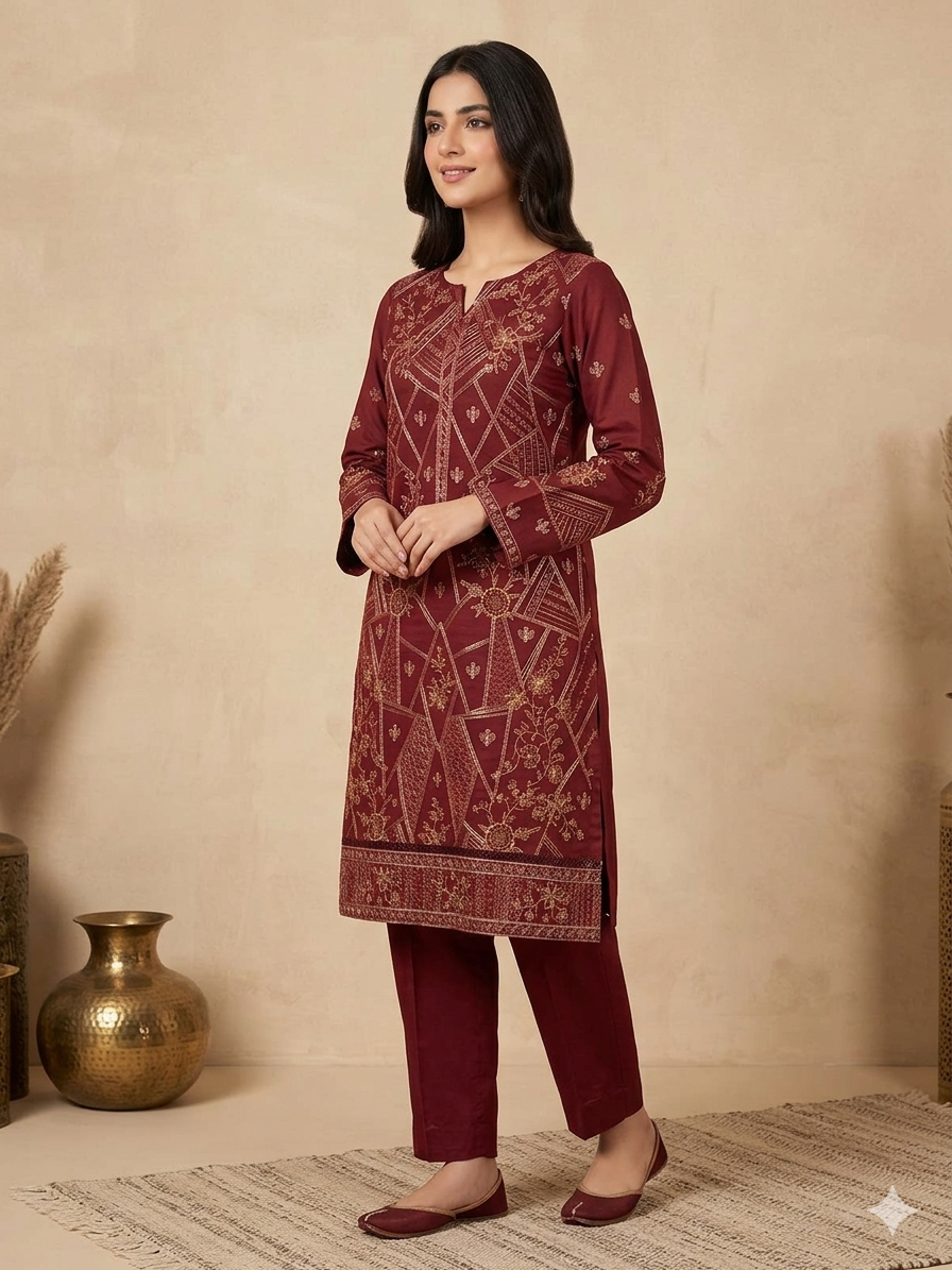Embroidered Lawn 2 piece suit