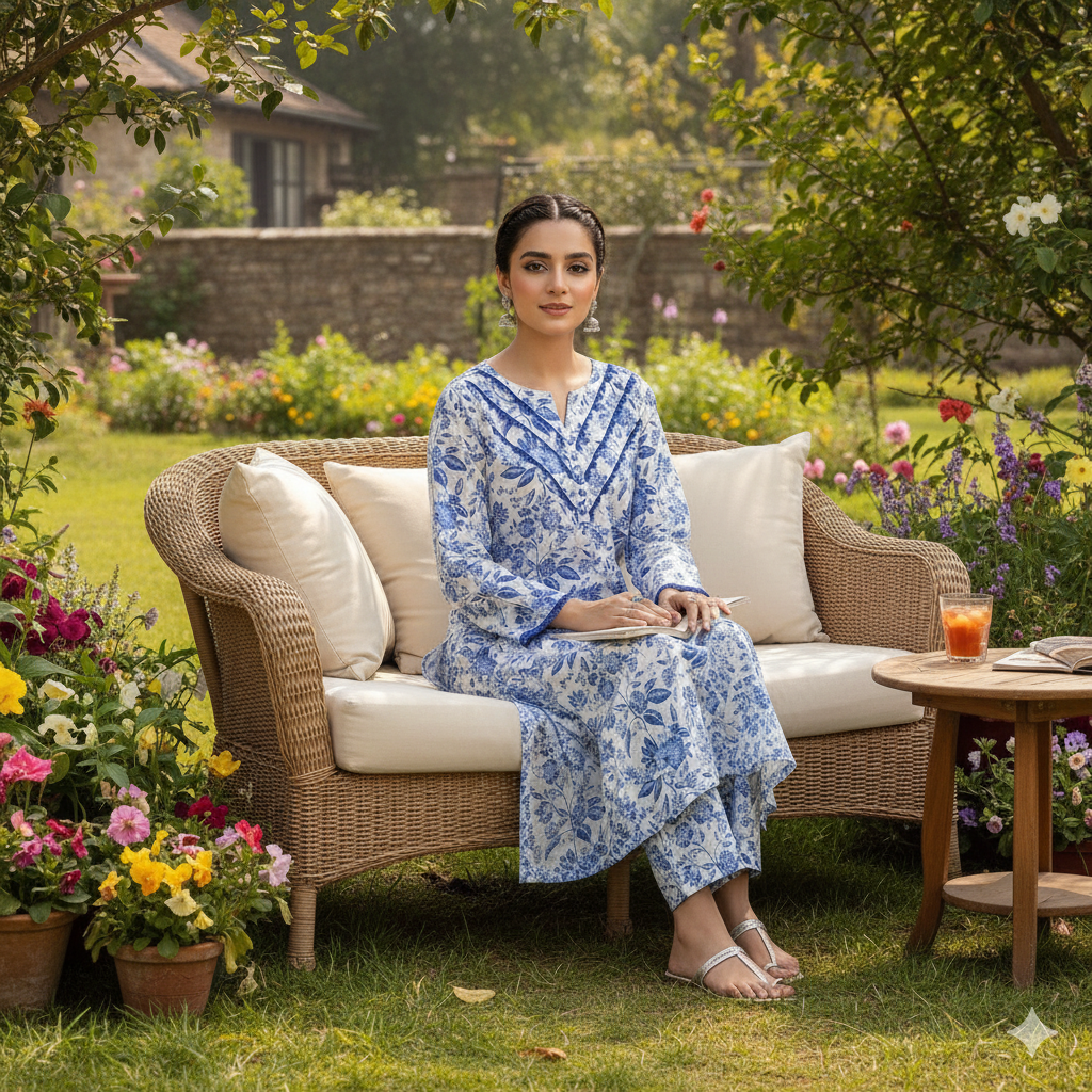 2 Piece Printed Lawn Suit